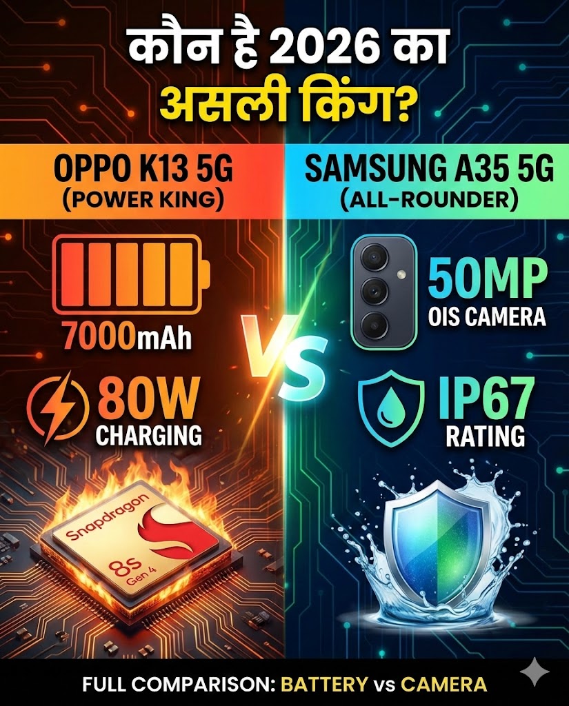 Oppo K13 5G vs Samsung Galaxy A35 5G