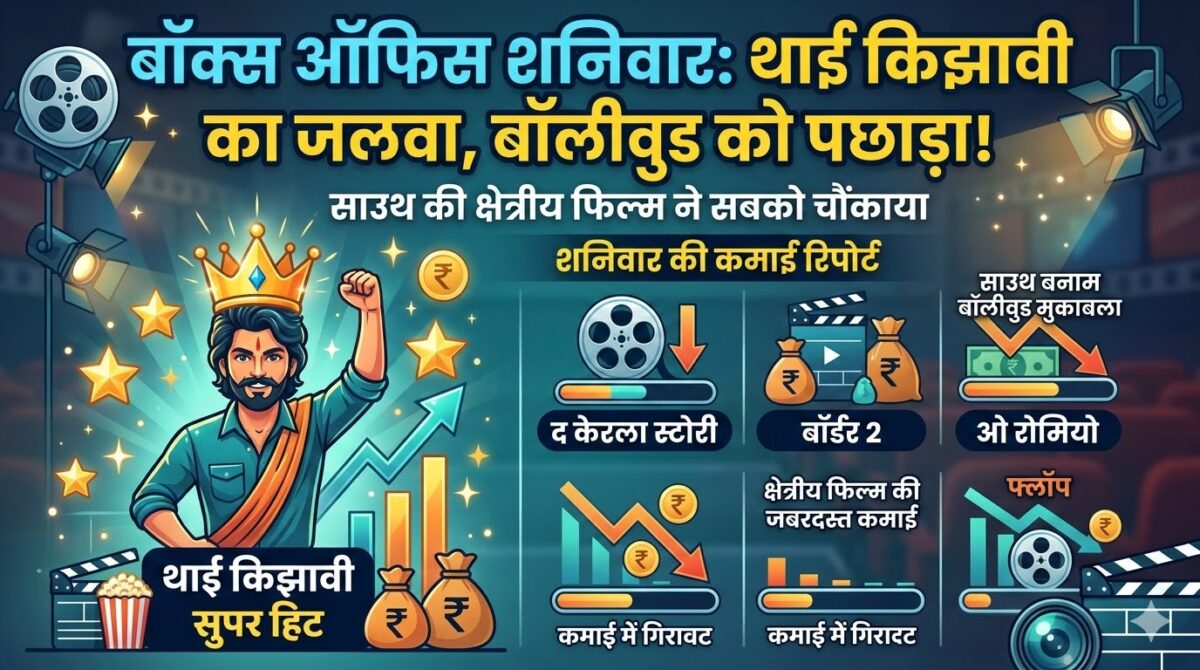 शनिवार बॉक्स ऑफिस धमाका: साउथ की फिल्म 'थाई किझावी' ने उड़ाई बॉलीवुड की नींद, 'द केरला स्टोरी 2' ने 'बॉर्डर 2' को दी करारी शिकस्त!