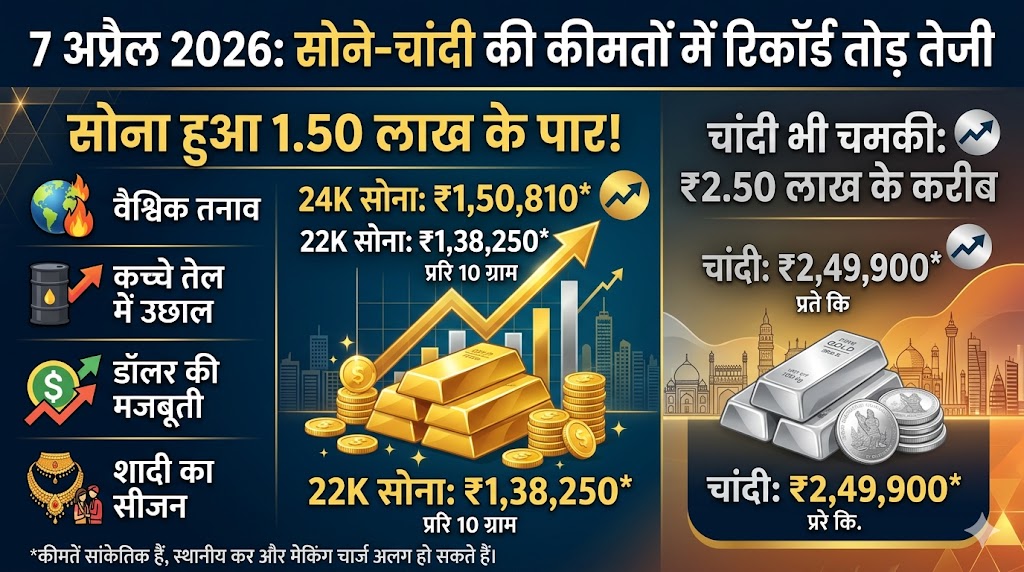 Gold Silver Rate Today 7 April 2026