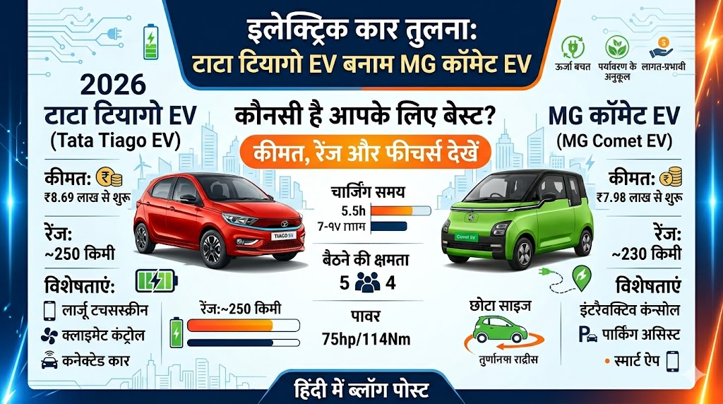 Tata Tiago EV vs MG Comet EV