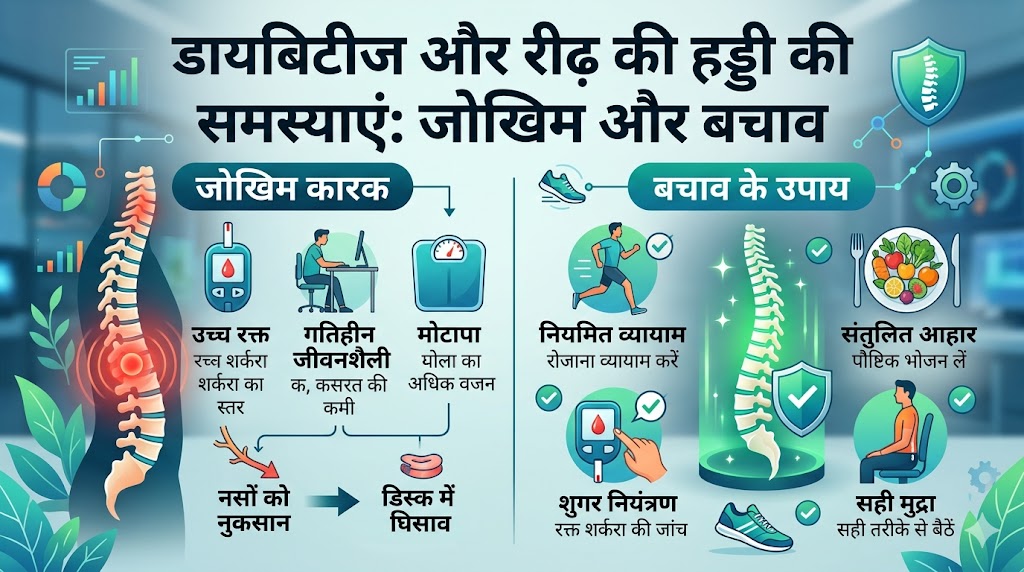 क्या डायबिटीज आपकी रीढ़ की हड्डी को खोखला कर रही है? जानें मधुमेह और कमर दर्द का गहरा कनेक्शन