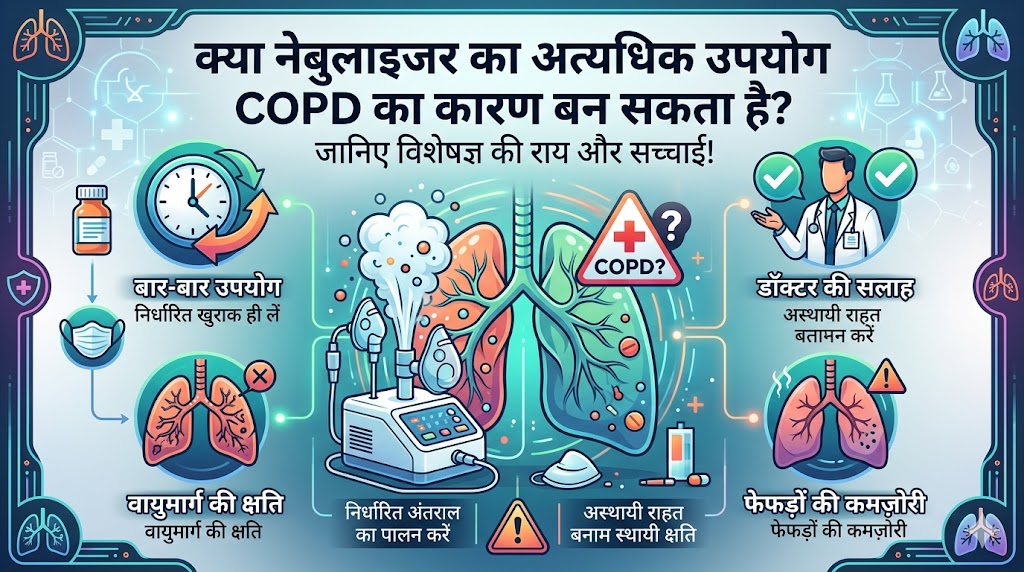 नेबुलाइजर का ज्यादा इस्तेमाल कहीं फेफड़े तो नहीं कर रहा खराब? जानें COPD का असली खतरा और बचाव!