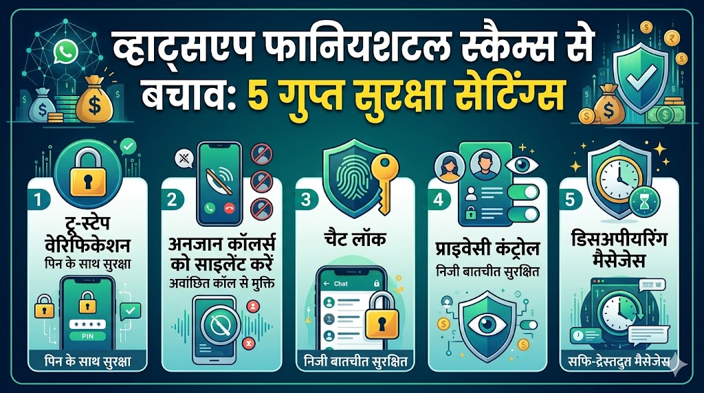 WhatsApp Scam Warning: व्हाट्सएप की ये 5 खूफिया सेटिंग्स तुरंत ऑन करें वरना साफ हो जाएगा बैंक खाता, अभी देखें सीक्रेट ट्रिक!
