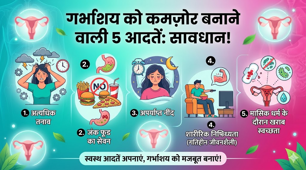 गर्भाशय की ये 5 आदतें हैं दुश्मन! आज ही छोड़ें वरना हो सकती है बांझपन की समस्या