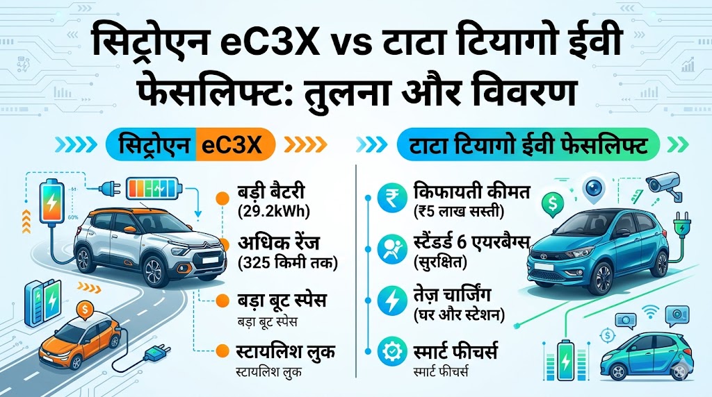 Citroen eC3X vs Tata Tiago EV