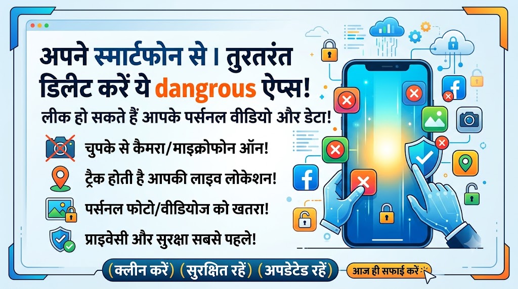स्मार्टफोन प्राइवेसी अलर्ट: फोन से तुरंत डिलीट करें ये ऐप्स, वरना लीक हो जाएगा आपका पर्सनल डेटा और वीडियोज!