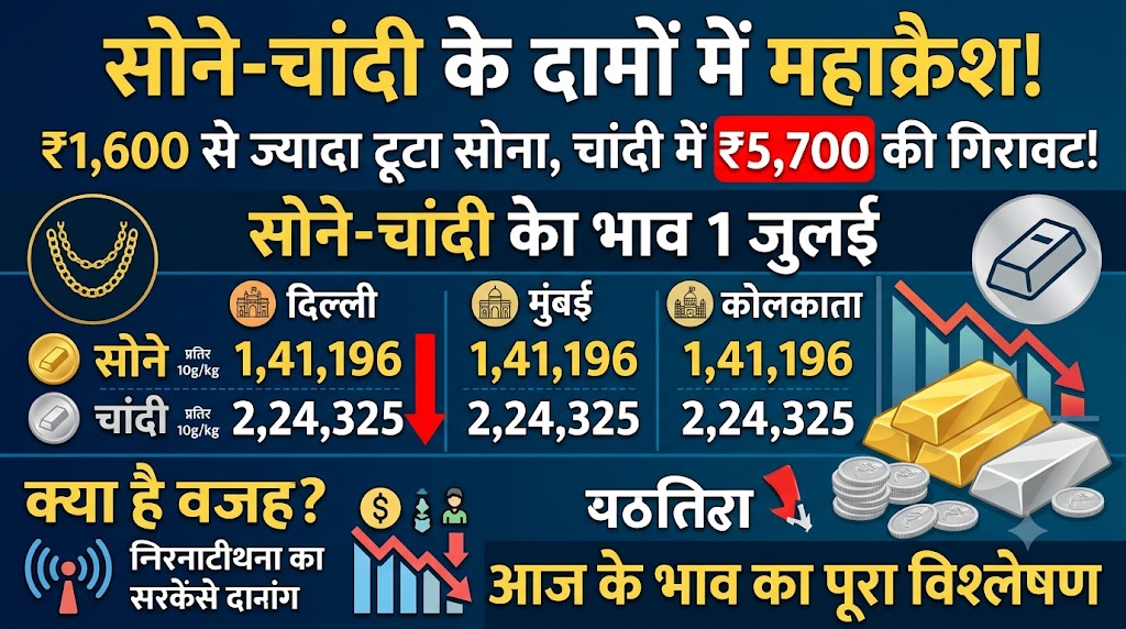 Gold Silver Price Today 1 July