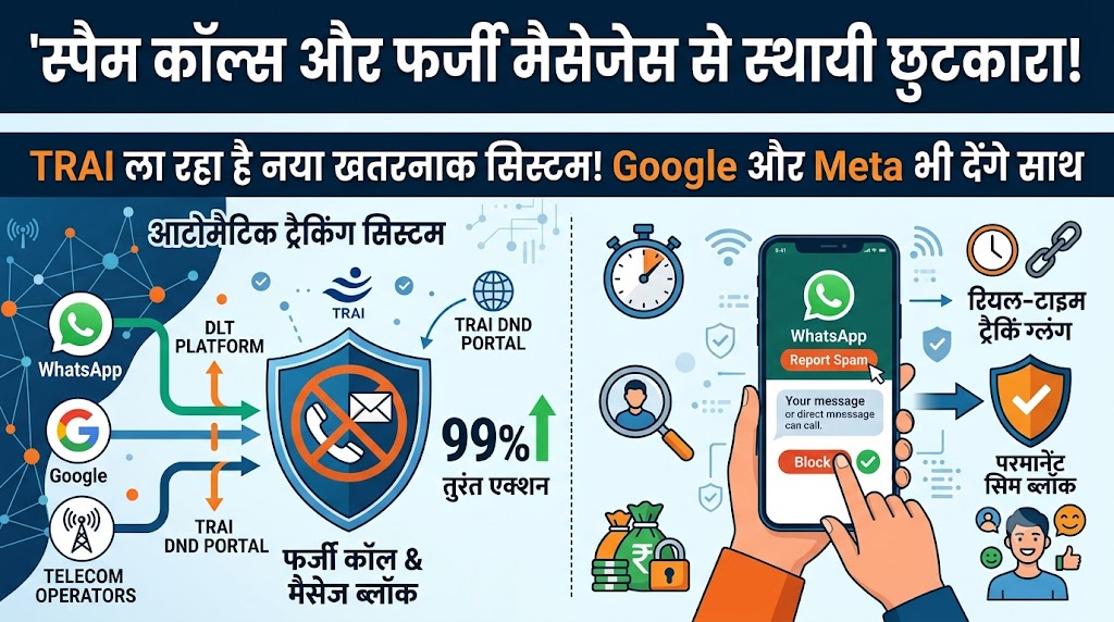 TRAI Spam Call Blocking: स्पैम कॉल्स से मिलेगा परमानेंट छुटकारा! TRAI ला रहा है नया सिस्टम, Meta और Google की मदद से लगेगी लगाम