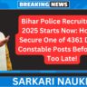 Bihar Police Recruitment