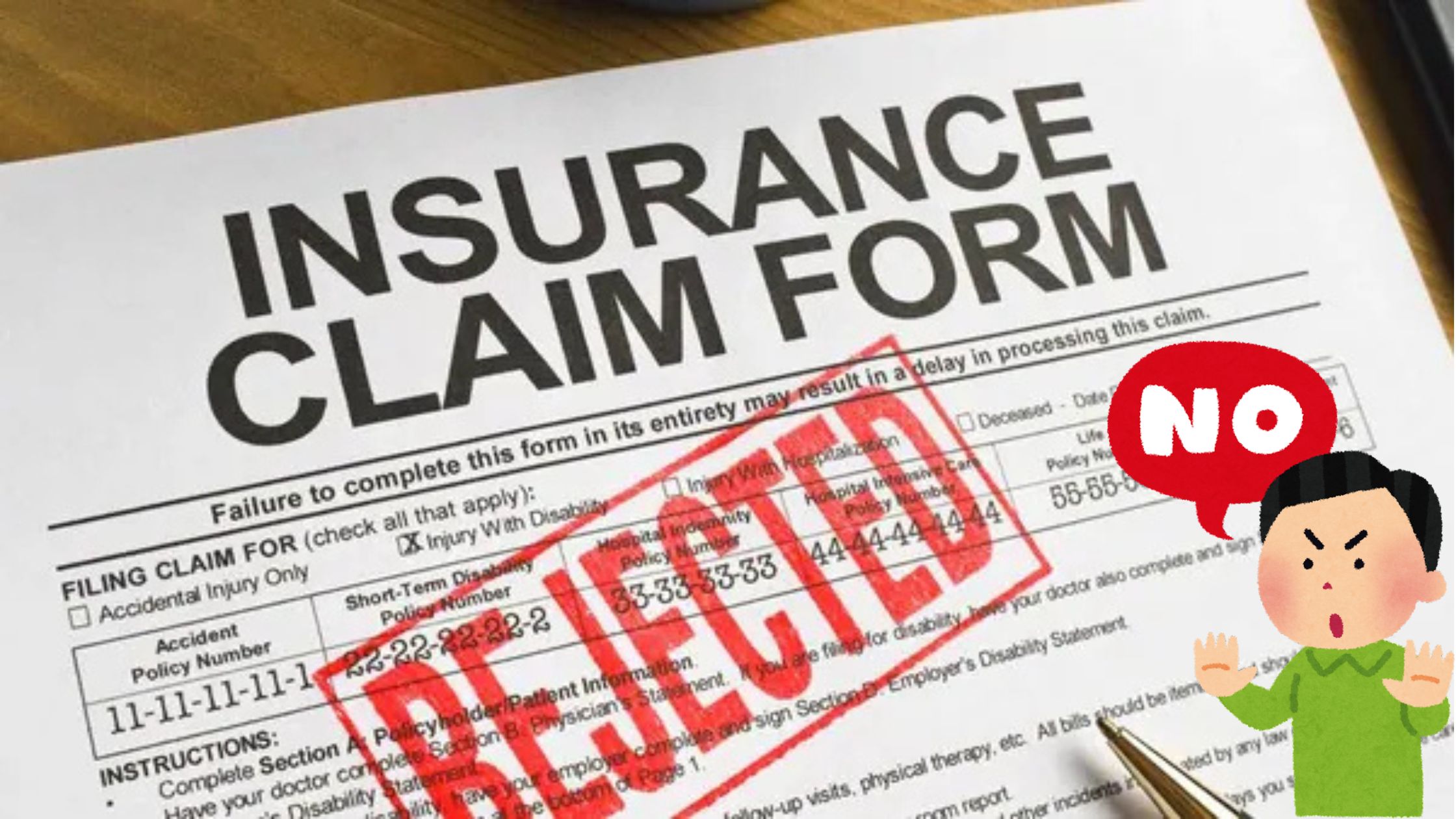 Insurance Claim Rejected