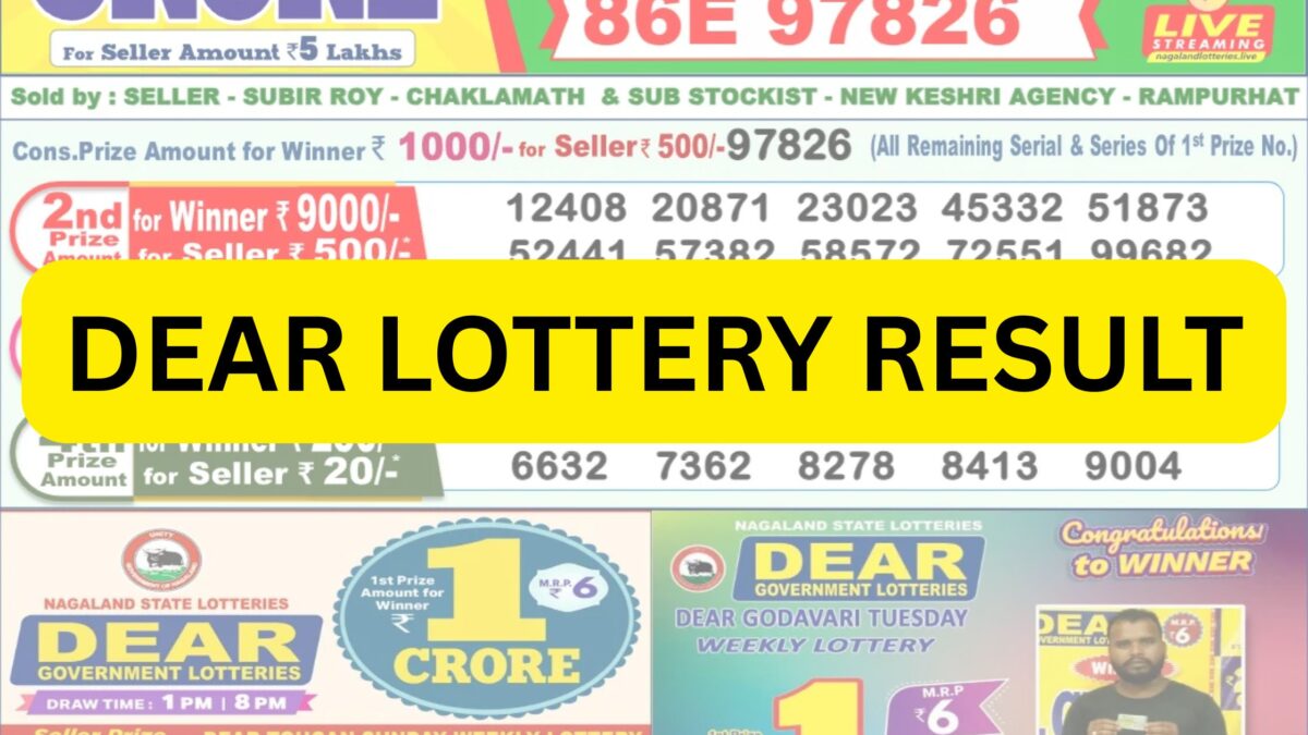 Dear Lottery Result