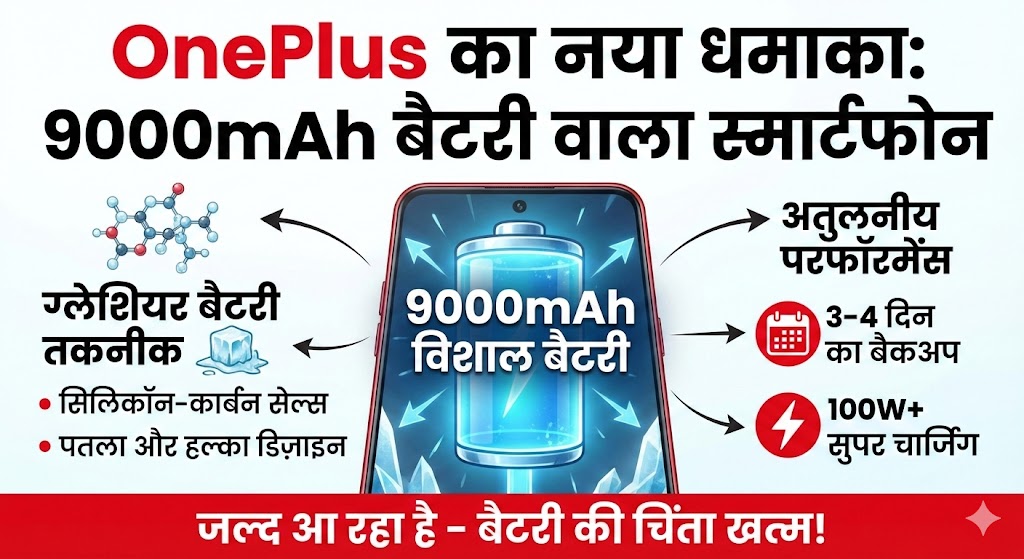 OnePlus 9000mAh Battery Smartphone