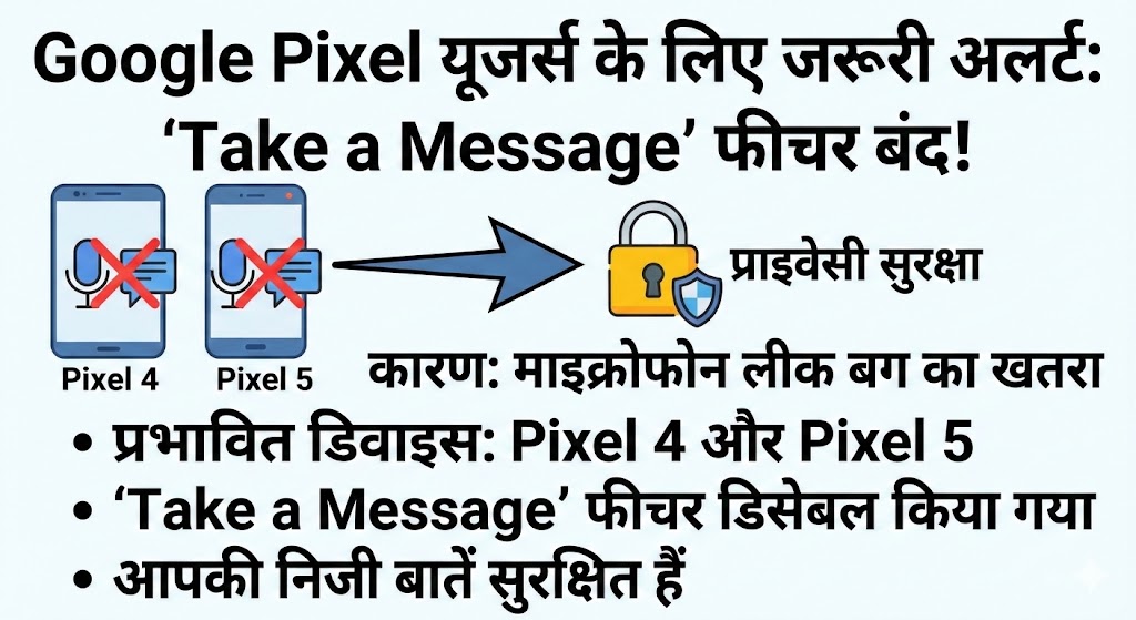 Google Pixel Alert: माइक्रोफोन लीक के डर से Google ने बंद किया यह जरुरी फीचर, चेक करें अपना फोन!