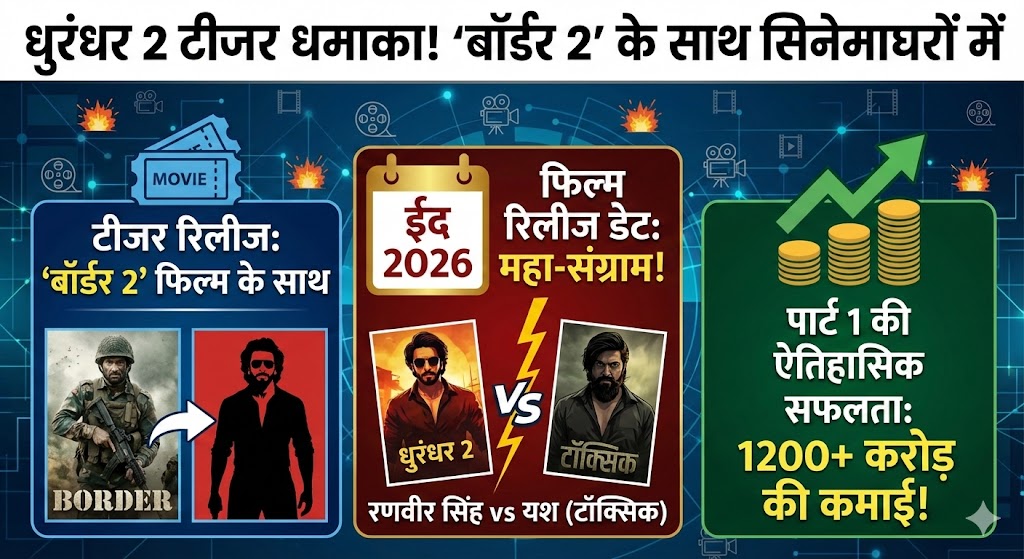 Dhurandhar 2 Teaser with Border 2: ईद 2026 पर रणवीर सिंह और यश की 'Toxic' भिड़ंत!