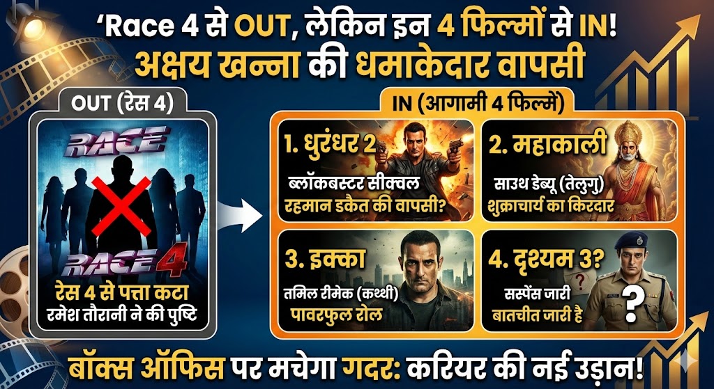 Race 4 से आउट हुए Akshaye Khanna लेकिन इन 4 फिल्मों से करेंगे कमबैक, हिला देंगे Box Office!