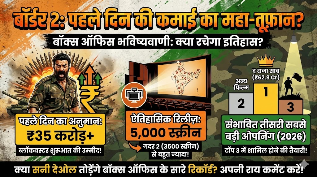 Border 2 Day 1 Box Office Prediction