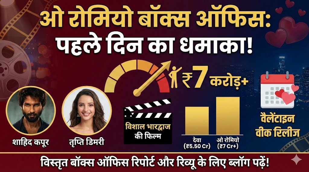O’Romeo Box Office Collection Day 1: शाहिद-तृप्ति की फिल्म ने मचाया गदर, पहले दिन की कमाई ने उड़ाए होश!