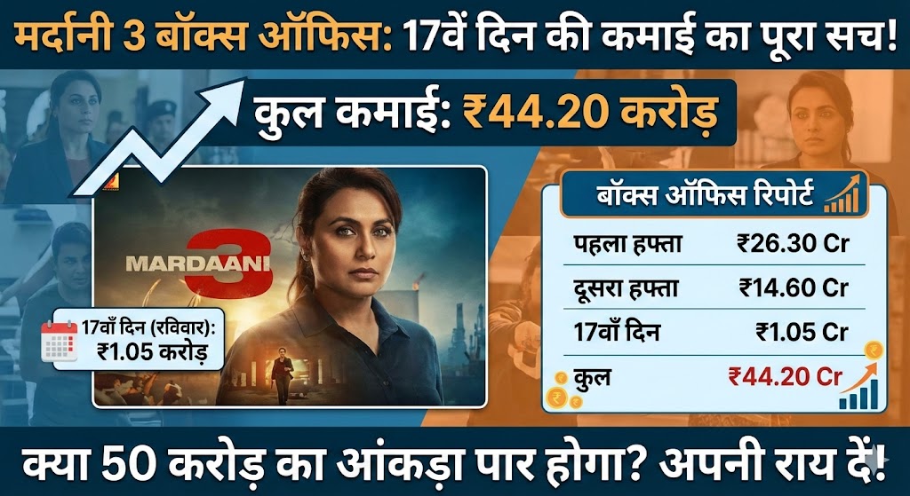 Mardaani 3 Box Office Day 17: रानी मुखर्जी की फिल्म ने तोड़े रिकॉर्ड? जानिए रविवार की कमाई और Total Collection!