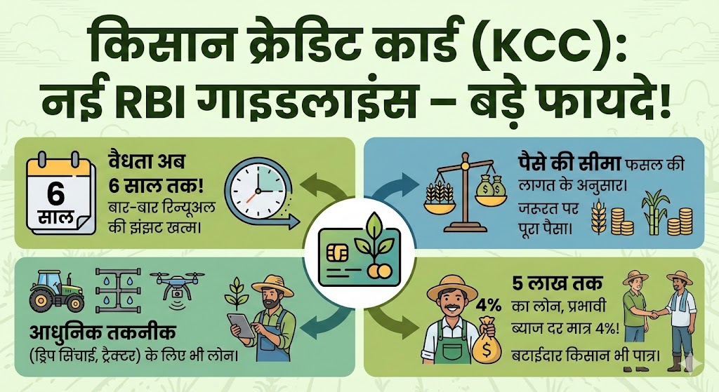 Kisan Credit Card New RBI Guidelines: किसानों की हुई बल्ले-बल्ले! RBI ने बदले KCC के नियम, जानिए कैसे मिलेगा बड़ा फायदा