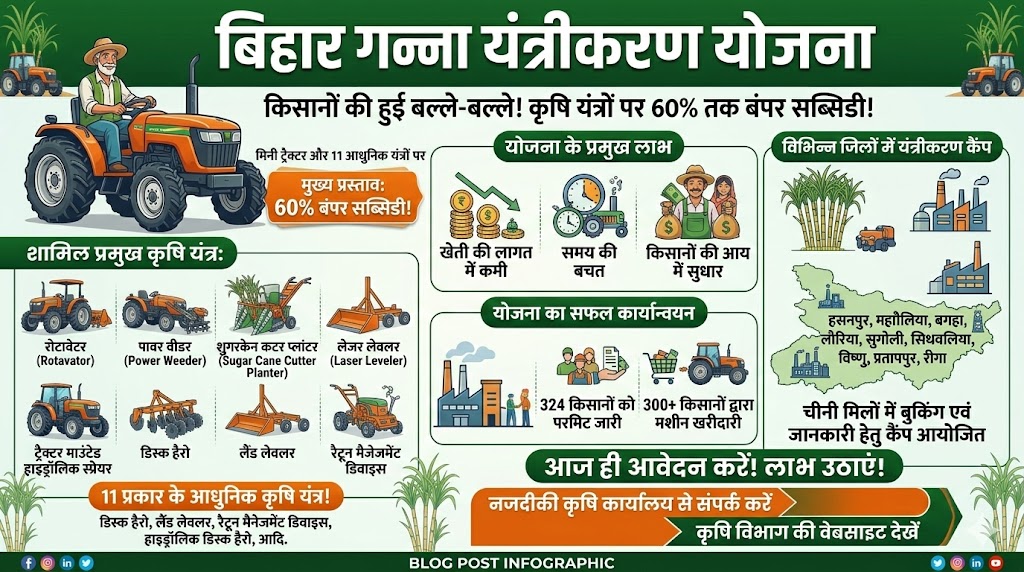 किसानों की हुई बल्ले-बल्ले! बिहार सरकार दे रही है मिनी ट्रैक्टर और 11 कृषि यंत्रों पर 60% बंपर सब्सिडी, जानें कैसे उठाएं लाभ