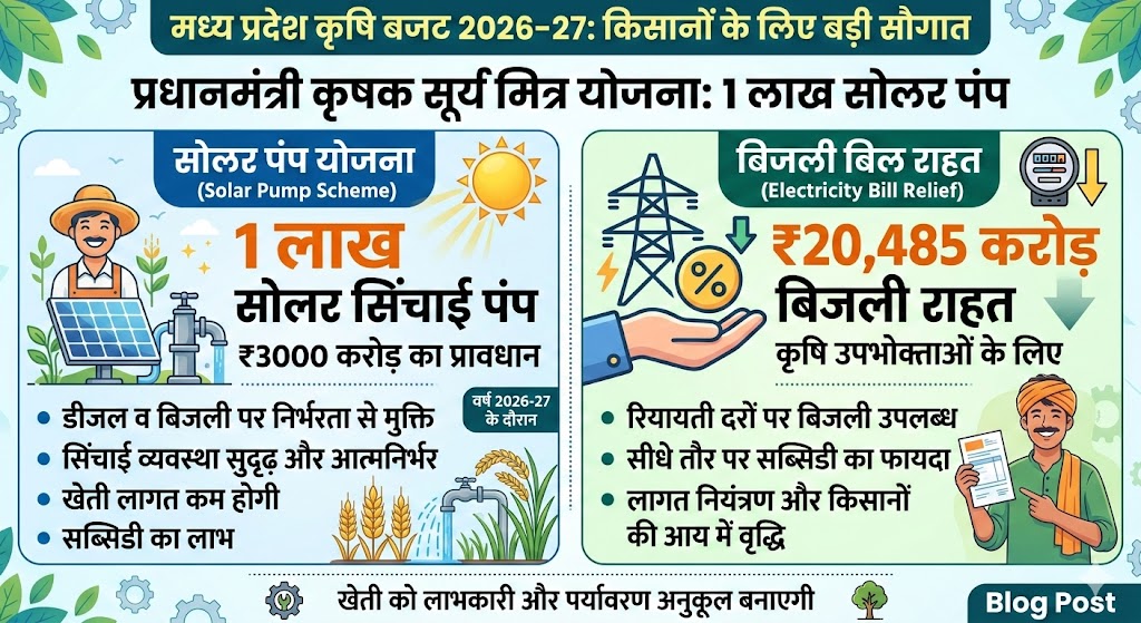 प्रधानमंत्री कृषक सूर्य मित्र योजना 2026: MP में 1 लाख सोलर पंप के लिए ऐसे करें आवेदन!