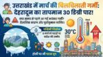 उत्तराखंड में मार्च में भयंकर गर्मी: देहरादून का तापमान 30 डिग्री पार, जानिए होली पर कैसा रहेगा मौसम?