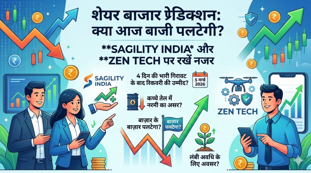 Share Market Prediction Today: Sagility India और Zen Tech में आएगी रॉकेट जैसी तेजी? जानें आज की मार्केट स्ट्रैटेजी!