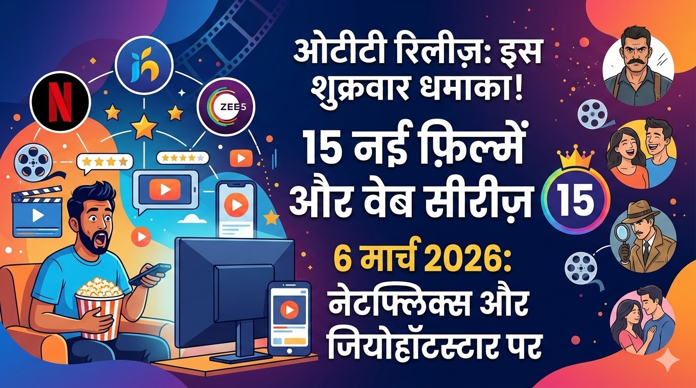 OTT Releases This Friday: प्रभास की 'द राजा साब' से लेकर 'हेलो बच्चों' तक, 6 मार्च को रिलीज होंगी ये 15 धांसू फिल्में और शोज!