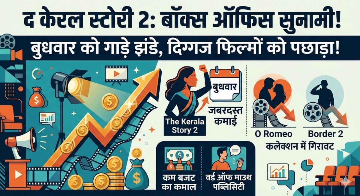 The Kerala Story 2 Box Office Collection: द केरल स्टोरी 2 ने ओ रोमियो और बॉर्डर 2 को दी कड़ी टक्कर, जानें बुधवार की कमाई!