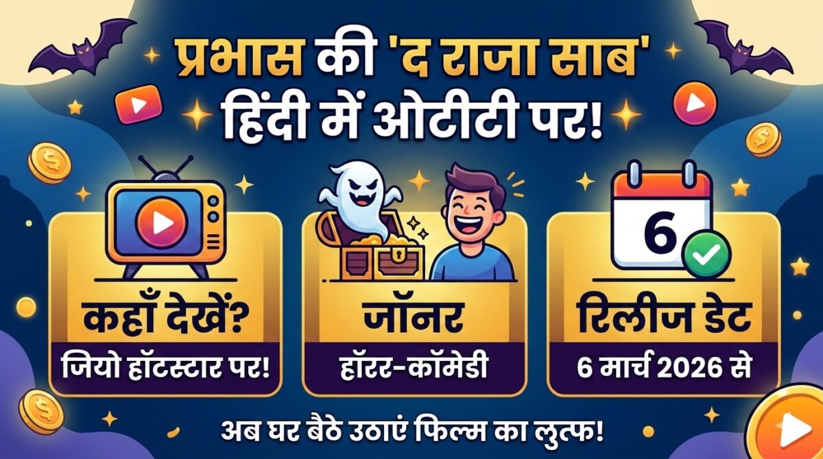 The Raja Saab OTT Hindi Release: प्रभास की फिल्म अब हिंदी में भी उपलब्ध, जानें कहाँ और कैसे देखें!
