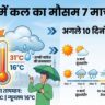 कल का मौसम 7 मार्च 2026: दिल्ली में पारा चढ़ेगा या होगी बारिश? 10 दिनों की सटीक भविष्यवाणी देखें!