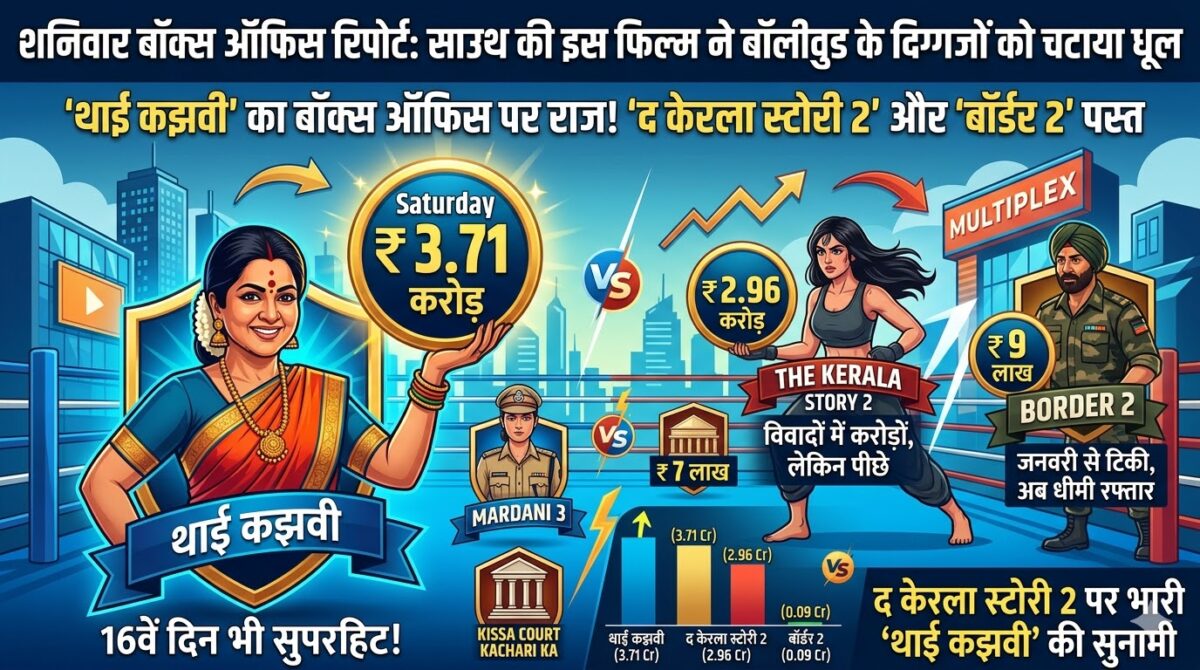 शनिवार बॉक्स ऑफिस रिपोर्ट: साउथ की इस फिल्म ने बॉलीवुड के दिग्गजों को चटाया धूल, 'द केरला स्टोरी 2' और 'बॉर्डर 2' की हालत पस्त