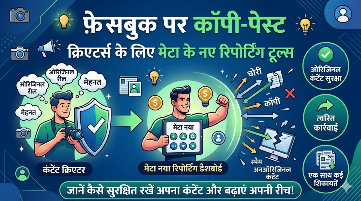Facebook पर कॉपी-पेस्ट करने वालों की खैर नहीं! Meta का नया हथियार, अब एक क्लिक में उड़ेगा चोरी का कंटेंट