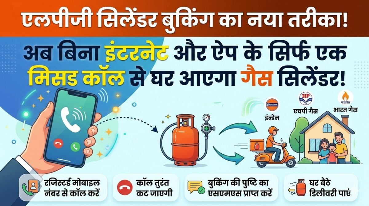 गैस बुकिंग का झंझट खत्म! 1 मिस्ड कॉल पर घर आएगा सिलेंडर, नोट करें Indane, HP, Bharatgas के नंबर