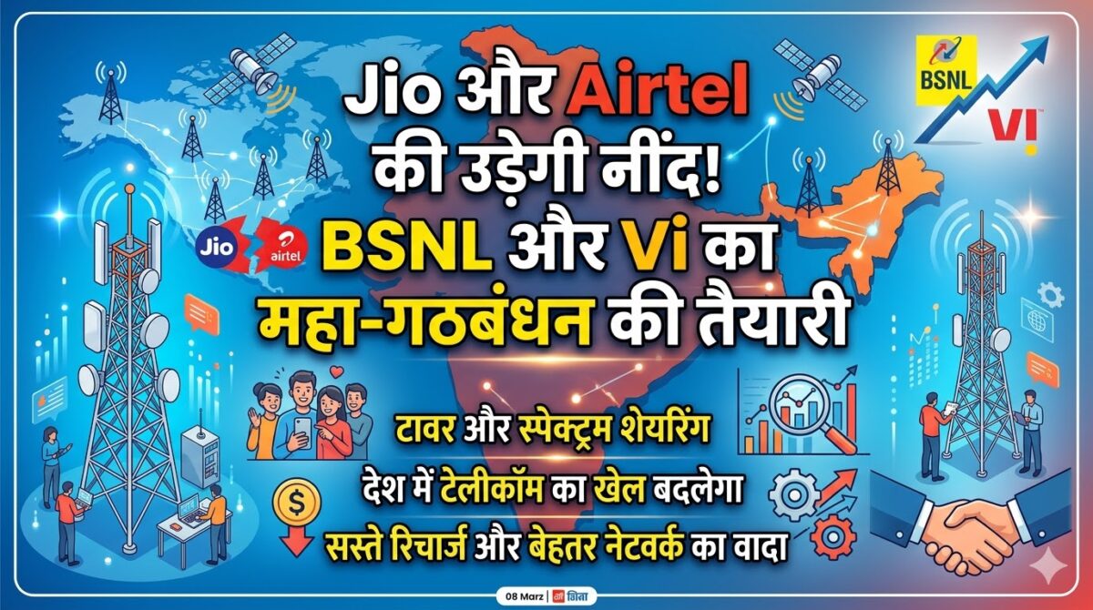 Jio-Airtel की उड़ेगी नींद! BSNL और Vi के बीच महा-गठबंधन, अब सस्ते होंगे रिचार्ज प्लान?