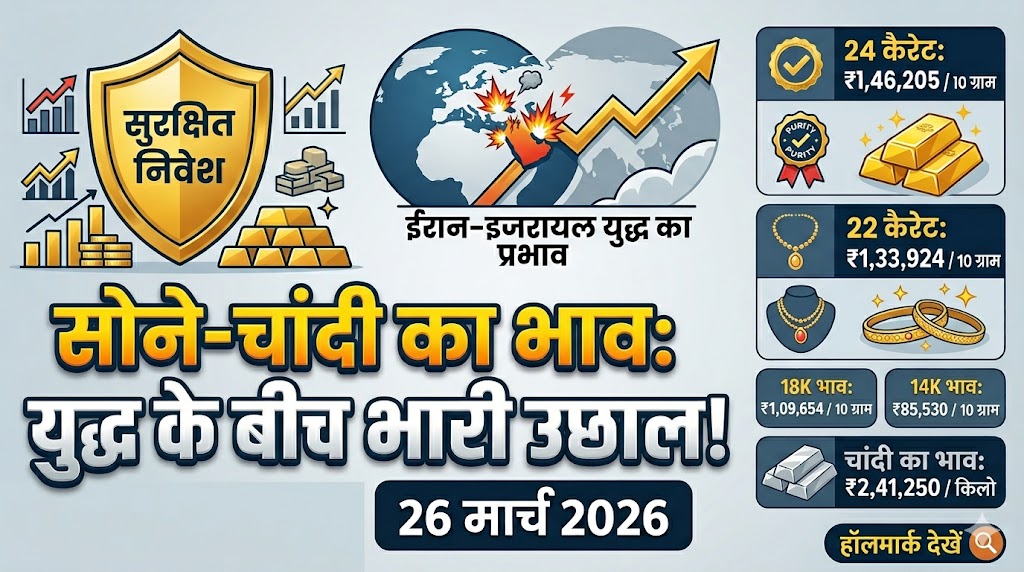 Sone Ka Bhav Aaj Ka, 26 March 2026