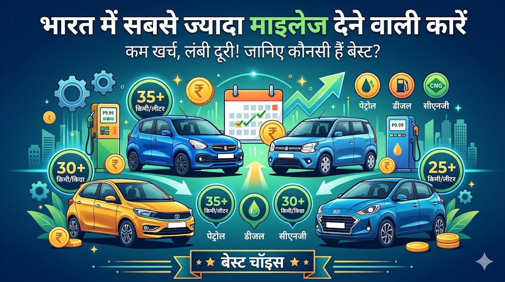 पेट्रोल-डीजल के आसमान छूते दामों के बीच खरीदें ये सबसे ज्यादा माइलेज देने वाली कारें, हर महीने होगी हजारों की बचत