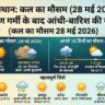 राजस्थान कल का मौसम 28 मई 2026: नौतपा के बीच मौसम का महा-बदलाव, भयंकर लू के बाद सक्रिय होगा पश्चिमी विक्षोभ
