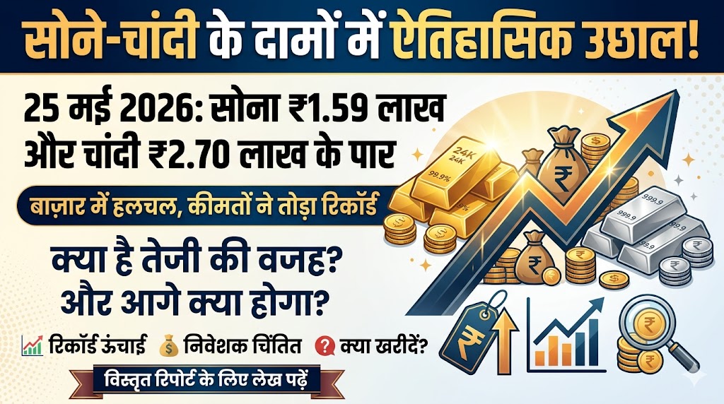 Gold Silver Price Today: सोने ने छुआ ₹1.59 लाख और चांदी ₹2.70 लाख पार, खरीदने वाले सुनार के पास जाने से पहले देखें आज का लाइव रेट चार्ट
