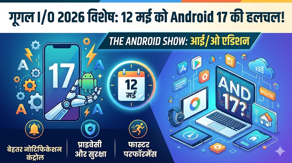 Google I/O 2026: 12 मई को मचेगा तहलका, Android 17 के इन फीचर्स ने बढ़ाई धड़कनें!