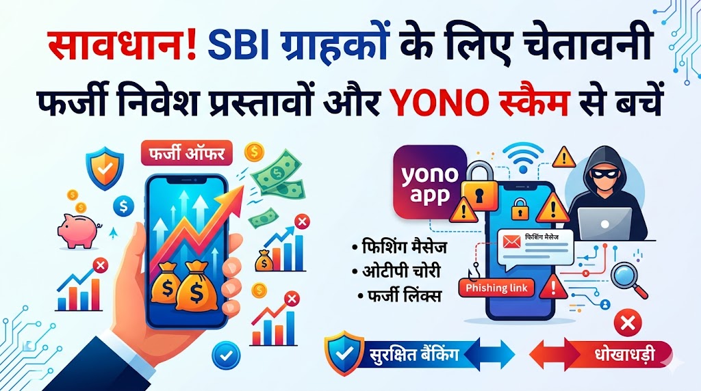 SBI Alert: YONO स्कैम और फर्जी इन्वेस्टमेंट स्कीम से सावधान, SBI ग्राहकों के लिए बड़ी चेतावनी!