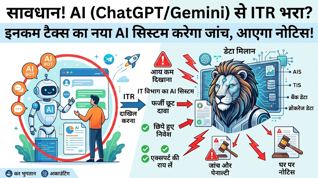 IT Department Active AI: ChatGPT या Gemini से पूछकर भरा ITR तो सीधे घर आएगा इनकम टैक्स का नोटिस, खुद AI पकड़ेगा टैक्स चोरी की चालें