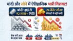 Gold Silver Price Crash: रिकॉर्ड हाई से ₹2.10 लाख सस्ती हुई चांदी, सोना भी ₹53,000 टूटा, देखें आज का सबसे ताजा रेट्स