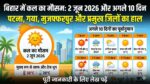 बिहार में कल का मौसम 2 जून 2026: पटना से गया तक छूटेगा पसीना, मौसम विभाग ने जारी किया अगले 10 दिनों का खतरनाक लू अलर्ट!