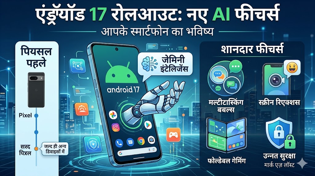 Android 17 Roll Out: गूगल ने रिलीज किया नया ऑपरेटिंग सिस्टम, पिक्सल स्मार्टफोन यूजर्स की खुली किस्मत, देखें होश उड़ाने वाले एआई फीचर्स