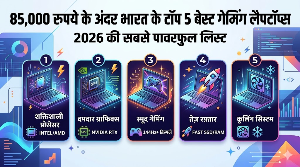 85,000 रुपये के बजट में गेमिंग की दुनिया पर राज करने आए ये 5 सबसे धांसू लैपटॉप्स, फीचर्स देखकर उड़ जाएंगे होश
