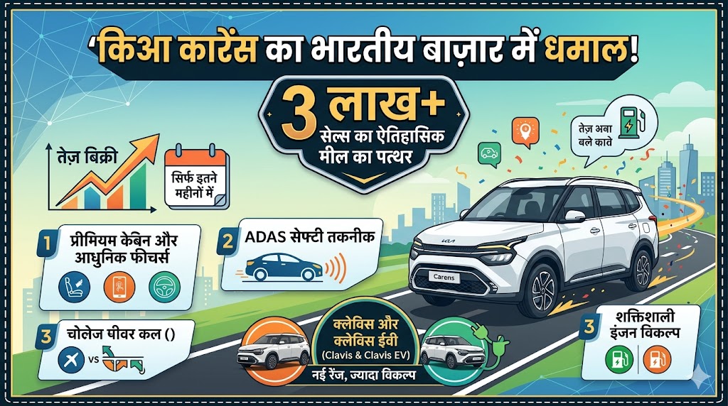 Maruti Ertiga की छुट्टी करने आई Kia Carens, मात्र इतने दिनों में बेचीं 3 लाख से ज्यादा कारें, फीचर्स और माइलेज देख लोग हुए दीवाने!