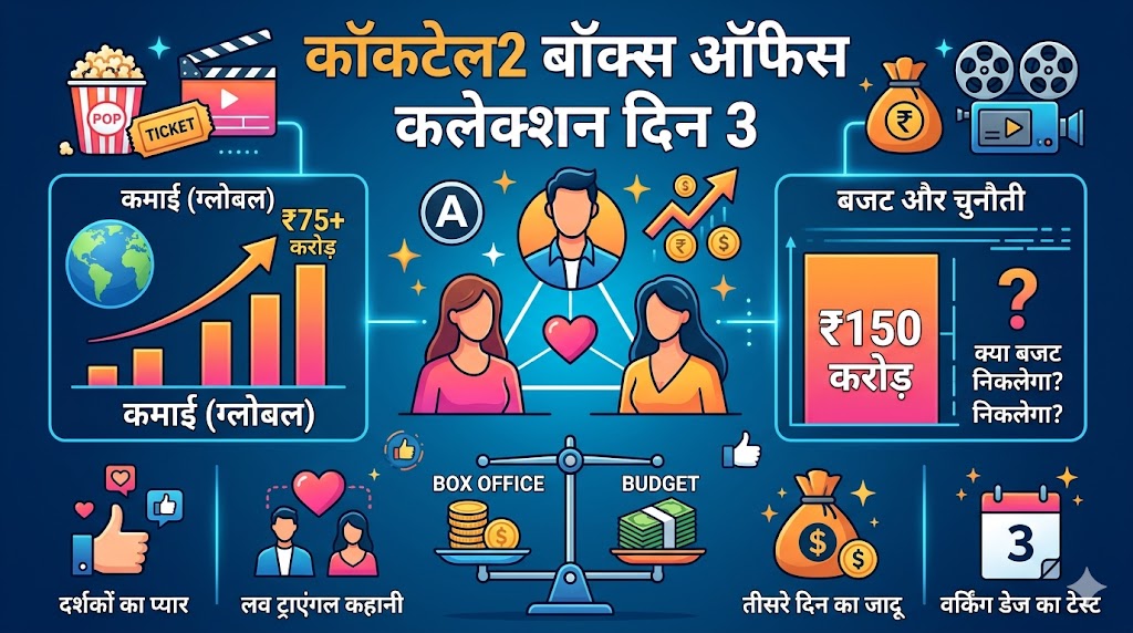 Cocktail 2 Box Office Collection Day 3: शाहिद-कृति और रश्मिका की फिल्म ने 3 दिन में उड़ाया गर्दा, वर्ल्डवाइड कमाई 75 करोड़ पार!