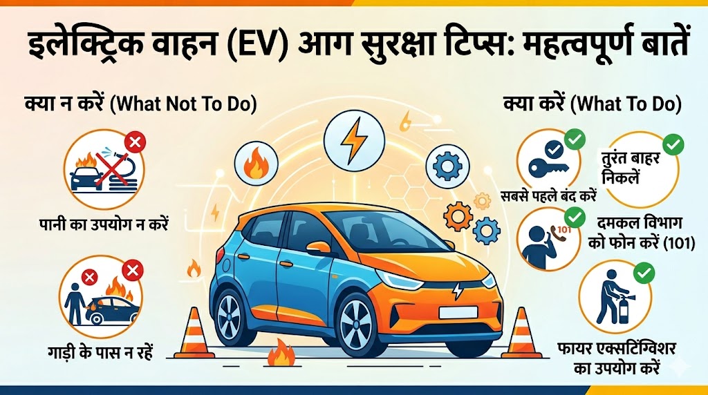 चलती EV कार में लग जाए आग तो भूलकर भी न करें ये 1 गलती, चंद सेकंड में हो सकता है बड़ा धमाका; जान लें ये लाइफ सेविंग टिप्स