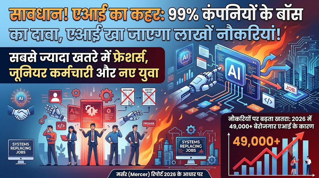 AI Layoffs Survey 2026: 99% कंपनियों के बॉस का दावा, आर्टिफिशियल इंटेलिजेंस खा जाएगा लाखों नौकरियां, सबसे ज्यादा खतरे में हैं नए युवा